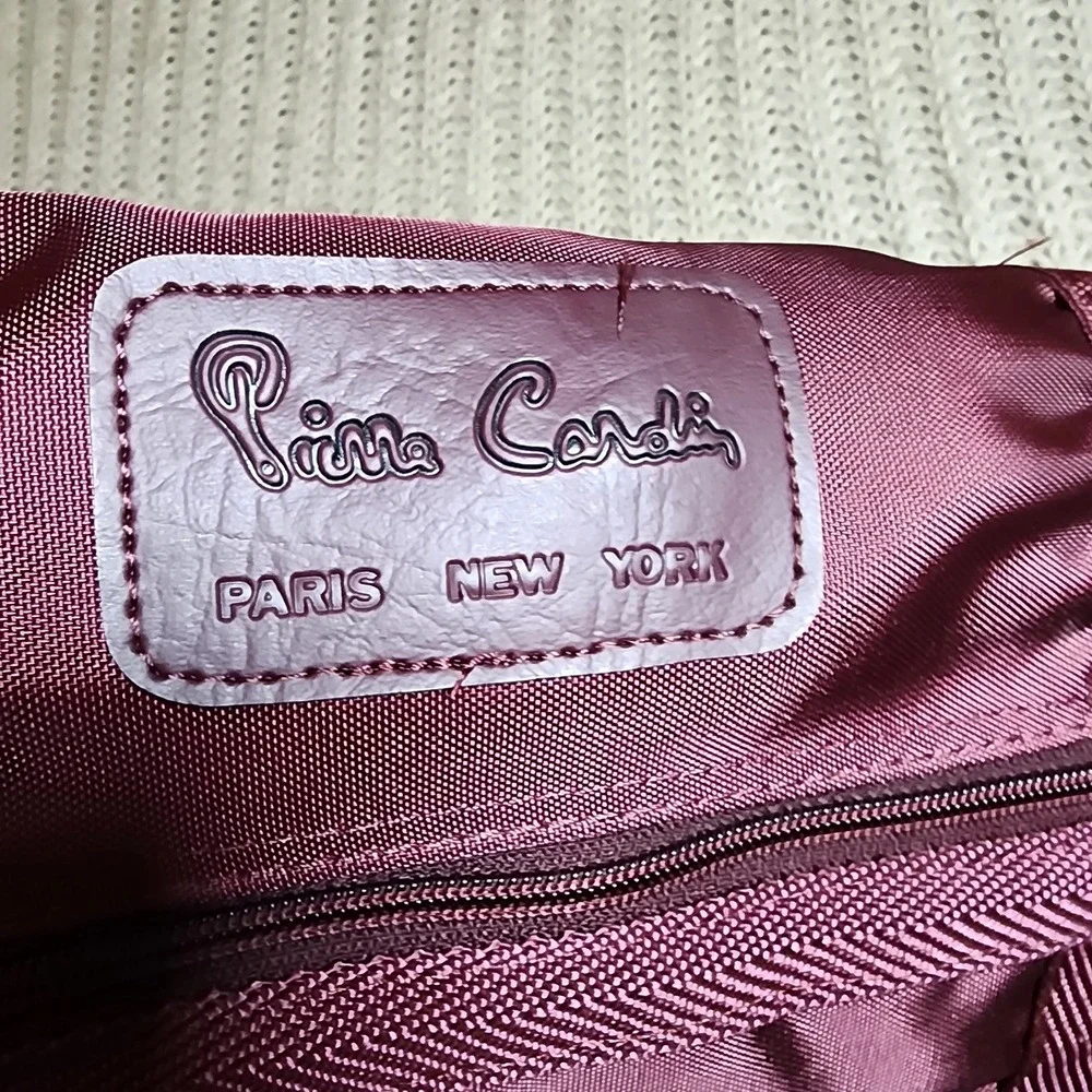 Vintage PIERRE CARDIN Paris New York Hanging Crossbody Canvas Garment Bag 38/22